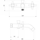 Комплект смесителей Damixa Neo Classic 271000000 + 270210000