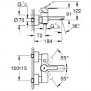 Комплект смесителей Grohe Lineare 33849001 + 23791001 + 27924001