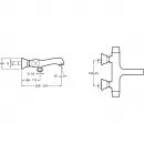 Комплект смесителей Jacob Delafon Margaux E16219-9-CP + E16230-4-CP