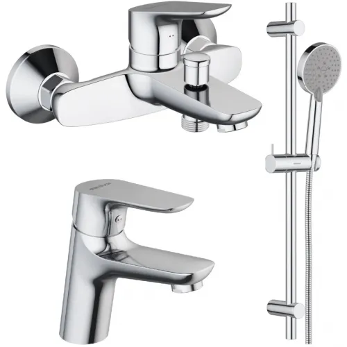 Комплект смесителей Damixa Origin Bit 771000000 + 770210000 + 918100000