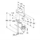 Смеситель для раковины с донным клапаном Kludi Pure&Style 402900575