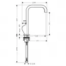 Смеситель для раковины с донным клапаном Axor Citterio 39034000