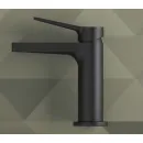 Смеситель для раковины Remer Slash SL12NO без донного клапана, черный матовый