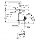 Смеситель для раковины с донным клапаном Grohe BauCurve 32805000