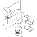 Смеситель для раковины с донным клапаном Am.Pm Like F8008000