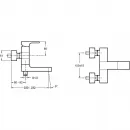 Комплект смесителей Jacob Delafon Strayt E45370-CP + E8919-CP + E99898RU-CP