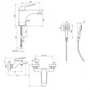 Комплект смесителей Paini Laguna LACRSET3