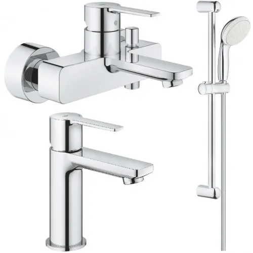 Комплект смесителей Grohe Lineare 33849001 + 23791001 + 27853001