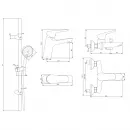 Комплект смесителей Damixa Origin Bit 409007700