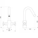 Комплект смесителей Damixa Neo Classic 281000000 + 280210000