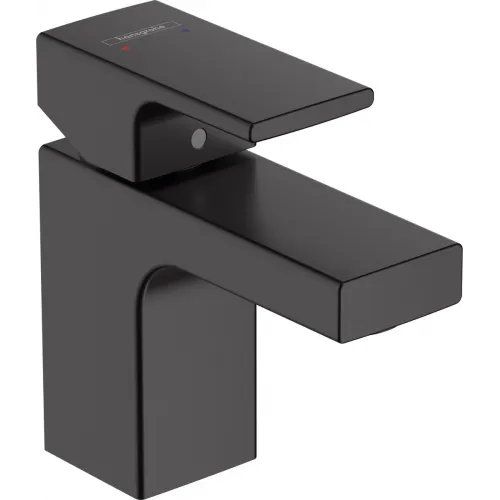 Смеситель для раковины Hansgrohe Vernis Shape 71567670 без донного клапана, черный матовый