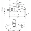 Комплект смесителей Hansgrohe Metris Classic 31478000 + 31075000