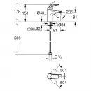 Комплект смесителей Grohe BauCurve 23599000 + 32848000