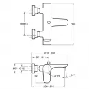 Комплект смесителей Jacob Delafon Aleo E72282-CP + E72277-4-CP
