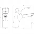 Комплект смесителей Damixa Origin Bit 771000200 + 770210200