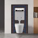 Инсталляция для подвесного унитаза, клавиша хром BT7912C