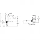 Комплект смесителей Jacob Delafon Villette E23721-CP + E23718-CP