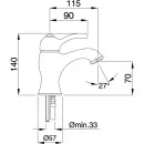 Смеситель для раковины Migliore Lem Swarovski 18877