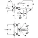 Комплект смесителей Grohe BauClassic 32865000 + 23162000 + 27853001