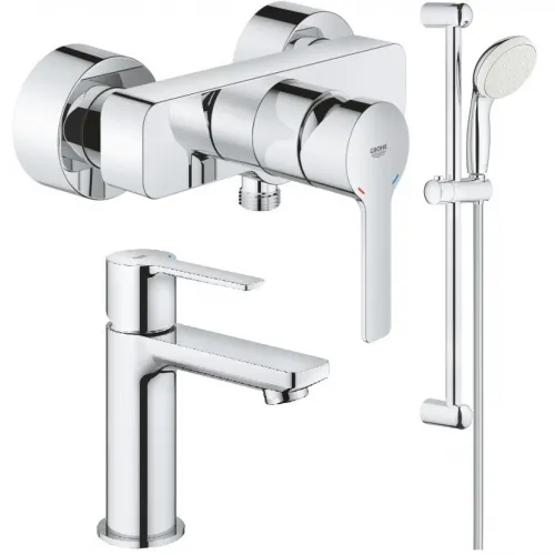 Комплект смесителей Grohe Lineare 33865001 + 23791001 + 27853001