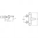Комплект смесителей Jacob Delafon Villette E23721-CP + E23718-CP