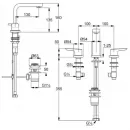 Смеситель для раковины с донным клапаном Kludi Pure&Solid 343940575