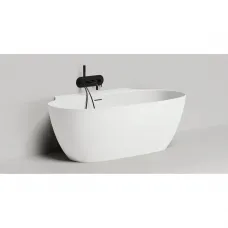 Ванна из литьевого мрамора Salini S-Sense Alda Wall 101915G 170x90 см, белый глянец