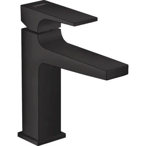 Смеситель для раковины Hansgrohe Metropol 32507670 с донным клапаном, черный матовый