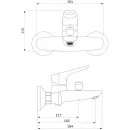 Комплект смесителей Damixa Origin Bit 771000300 + 770210300