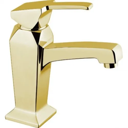 Смеситель на раковину однорычажный с донным клапаном золото 24 карата Cezares Legend LEGEND-LSM2-03/24