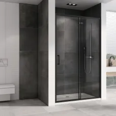 Душевая дверь 100 см Abber Schwarzer Diamant AG30100B5 прозрачное