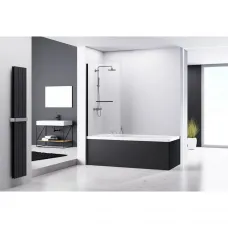 Шторка для ванны 100 см Abber Immer Offen AG70100B прозрачное