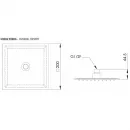 Верхний душ 200 мм Remer 357UFS20NOX