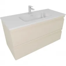 Тумба с раковиной Aquatek Вега AQ77100-LC 101 см, подвесная, капучино светлый матовый