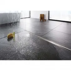 Душевой трап (лоток) модель 4983.10 Viega Advantix 753177 82 см, с решеткой, щелевой, хром