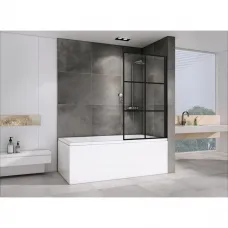 Шторка для ванны 100 см Abber Immer Offen AG72100B прозрачное