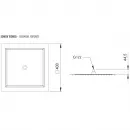 Верхний душ 400 мм Remer 357UFS40NOX