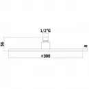 Верхний душ 300 мм Paffoni Master King ZSOF079BO