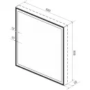 Зеркало 50x50 см черный матовый Wellsee 7 Rays’ Spectrum 172200400