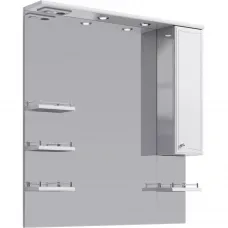 Зеркальный шкаф 100x108 см белый глянец Aqwella Barcelona Lux Ba.02.10