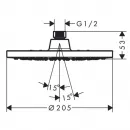 Верхний душ Hansgrohe Vernis Blend 200 1jet 26271000