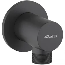 Подключение для душевого шланга Aquatek AQ2456MB черный матовый