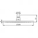 Верхний душ 250 мм Paini 50PJ759TT25