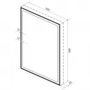 Зеркало 55x80 см черный матовый Wellsee 7 Rays’ Spectrum 172201240