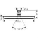 Верхний душ Hansgrohe Raindance S 240 1jet PowderRain 27623700