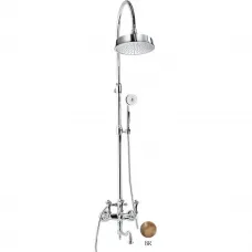 Душевая колонна с поворотным изливом бронза, ручки бронза Cezares Margot MARGOT-CVDF-02-M