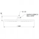 Верхний душ 300 мм Remer 359MM30VOX