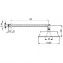 Верхний душ 220 мм Cisal Cherie DS01360021