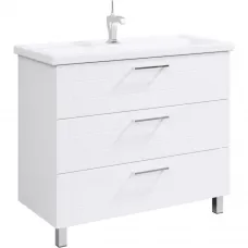 Тумба с раковиной белый глянец 101,5 см Aqwella Manchester MAN01103 + 4640021065204