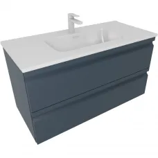 Тумба с раковиной Aquatek Вега AQ77100-MG 101 см, подвесная, серый матовый